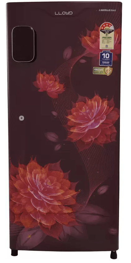 Lloyd by Havells 188 L Direct Cool Single Door 4 Star Refrigerator  (Hibiscus Wine, GLDC204ST4LC)